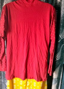 New Unused Red Shrug With Two Pocket
