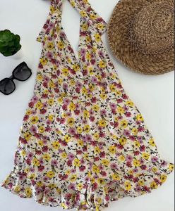 Floral Halter Neck Jumpsuit