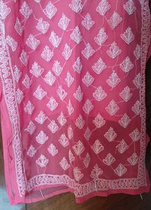 Original Chikankari Kurti With Cotton Inner