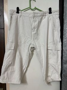 White Cargo Shorts