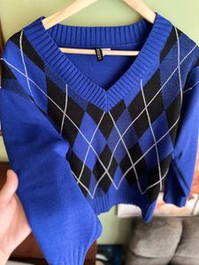 ARGYLE PRINT PULLOVER- H&amp;M