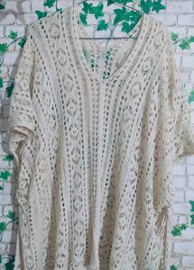 Cream Crochet Cover-Up