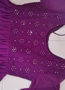 Georgette Flair Kurti Xl Size