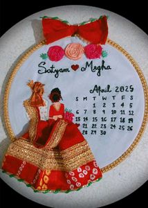Customize Wedding Hoop Embroidery Gift