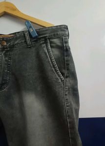 Gray Denim Pants