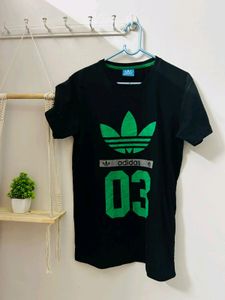 Black Green Adidas T Shirt