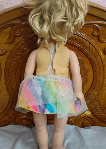 Vintage Doll with Rainbow Tutu