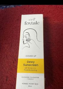 Foxtale Sunscreen &amp; Aqualogica Moisturizer