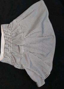 Houndstooth Skirt &amp; Blouse Set