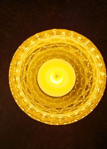Night Lamp With Crystal Diya Type