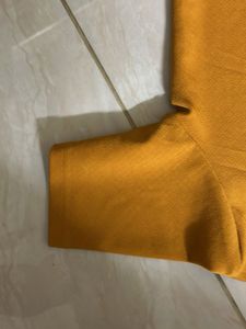 Mustard yellow Turtleneck Top