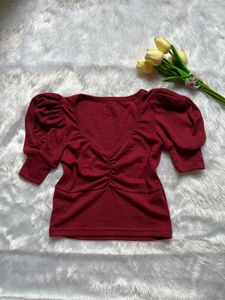 Burgundy Crop Tops💋