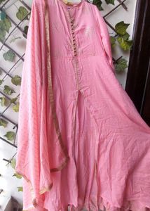 Ethnic Gown With Dupatta