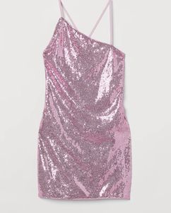 H&amp;M Pink Sequin Mini Dress