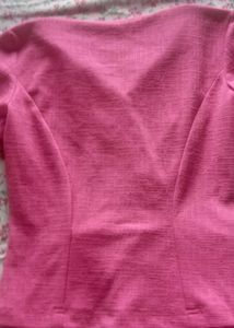 Pink Peplum Top