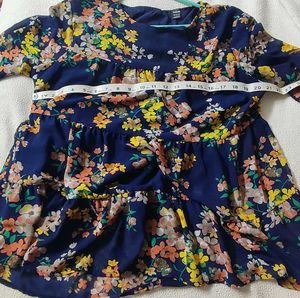 *Flat 50 Off* XXL Dark Blue Floral Top