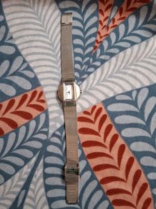 Elegant Silver Ladies Watch