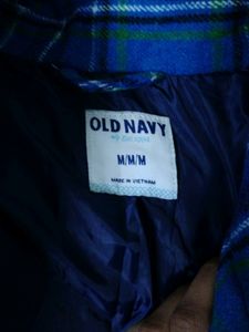 *Clearance* Blue Chequered Overcoat