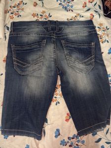 Distressed Denim Shorts
