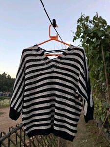 Striped Knit Sweater