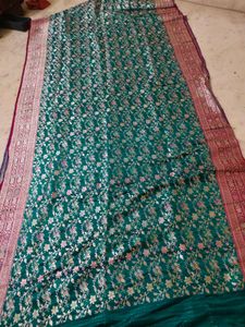 pure banarasi copper zari weight is heavy 🔥