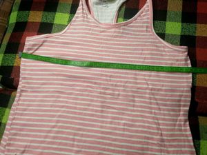 Pink Striped Tank Top