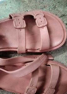 Pink Aao Jao Buckle Sandals