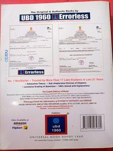 Chemistry Part 1 Error Less Book
