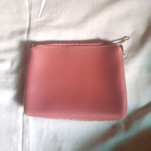 Pink Nude Transparent Sparkling Women Slingbags 👜