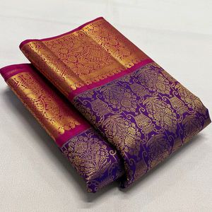 🌸 Banarasi Soft Silk Saree 🌸