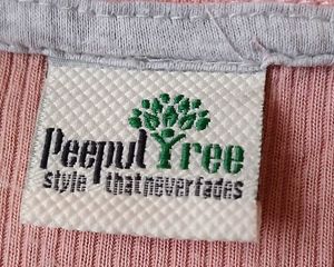 Peach Mock Neck Top