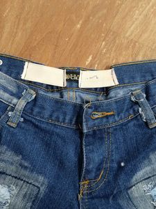 Distressed Denim Shorts