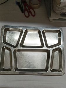 One Big Size Thali With 6 Compartments