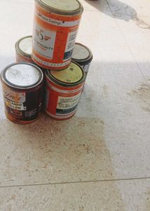Assorted EMPTY Paint Cans - set Of (5)Cans