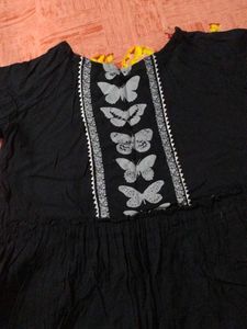 Cute Black Butterfly Top