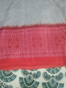 check print saree