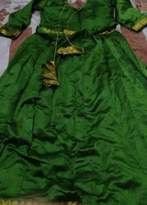 Green & Gold Traditional Dress