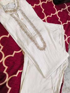 Elegant Cream Kurta Set