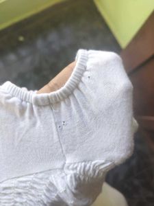 White Smocked Crop Top