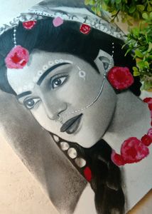 Radha Krishna Painting Handmade Draw