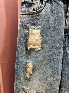 Ginger Ripped Denim Jeans