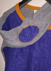 Rina Colorblock Cropped Sweater