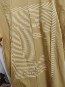 Louis Philippe Yellow Printed Tshirt Men