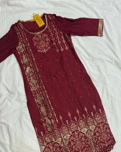 New Aurelia Maroon Kurti