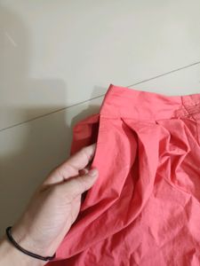 Red Skirt With Pockets