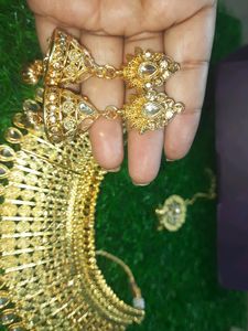 New Gold Plated Heavy Jewellery Set