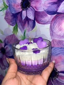 Heart Candle With Levender Fragrance