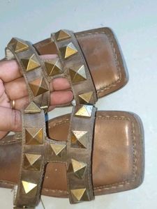 Catwalk Studded Flat Sandals