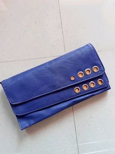 Attractive Blue Sling Bag With Chain