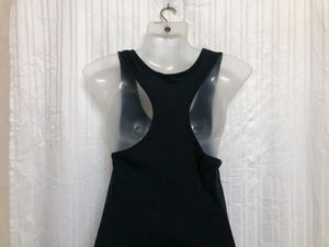 Bahamas Black Sleeveless Midi  Dress